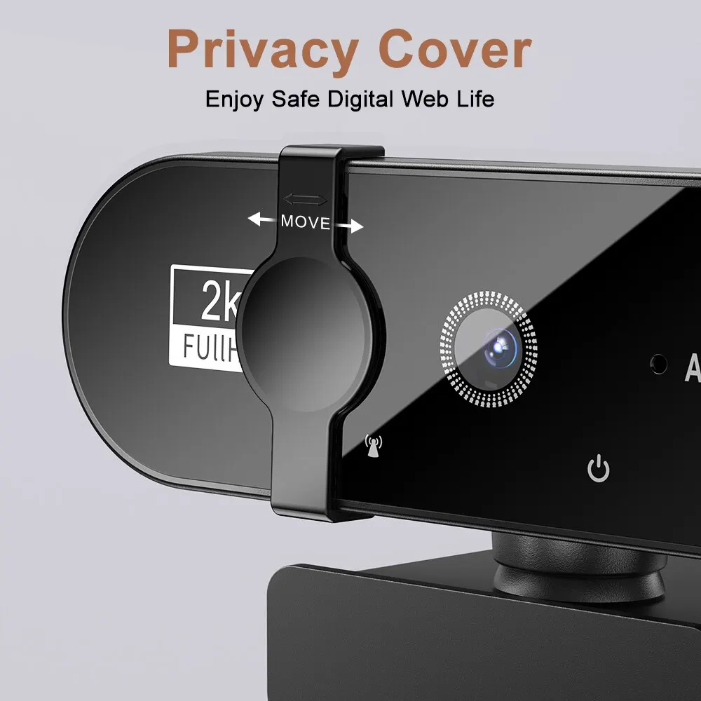 4K Webcam 1080P Mini Camera 2K Full HD Webcam with Microphone 30fps USB Web Cam for Auto Focus PC Laptop Video Shooting Camera thumbnail 4