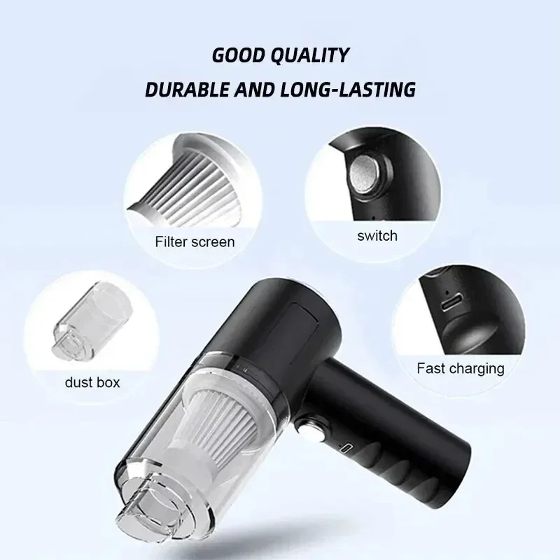 Portable Wireless Car Vacuum Cleaner Wireless Vacuum Cleaner Dual Use for Home and Car 120W High Power Powerful Vacuum Cleaner thumbnail 2