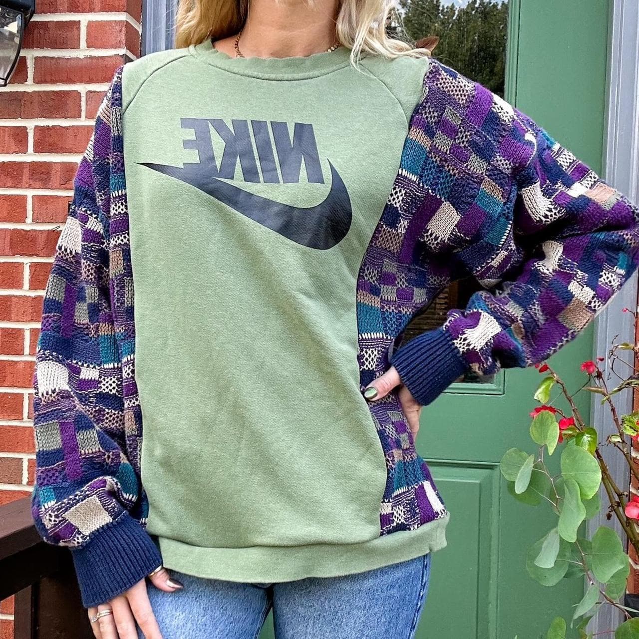 Reworked Nike Vintage Grandpa Sweater thumbnail 4