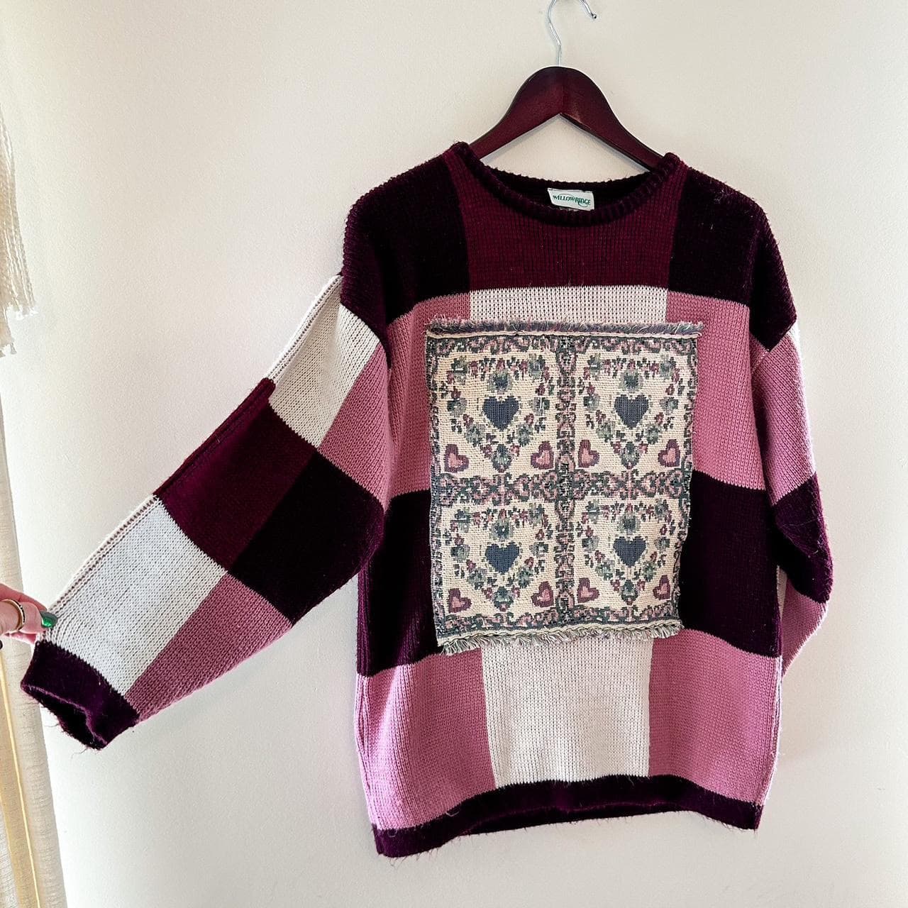 Vintage Patchwork Quilt Sweater thumbnail 3