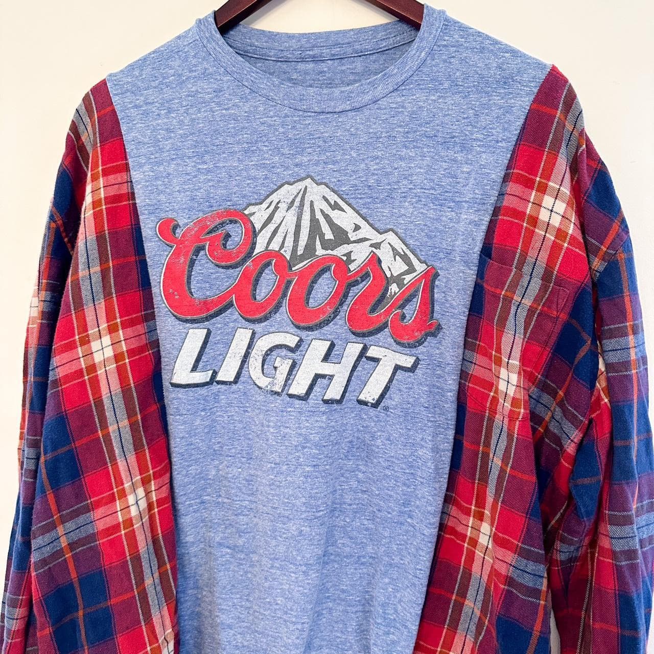 Coors Light Flannel Rework Tee – Unisex thumbnail 2