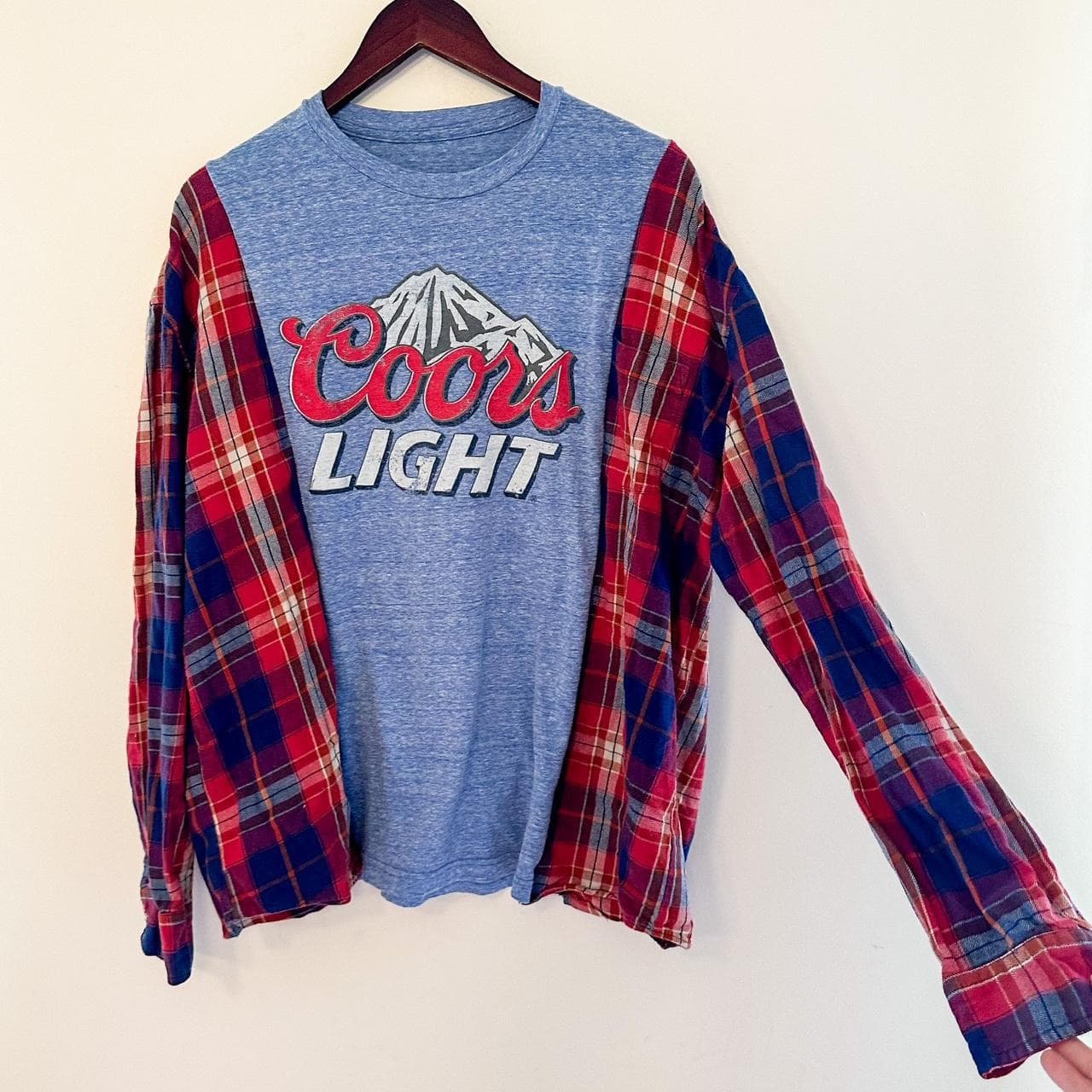 Coors Light Flannel Rework Tee – Unisex thumbnail 4