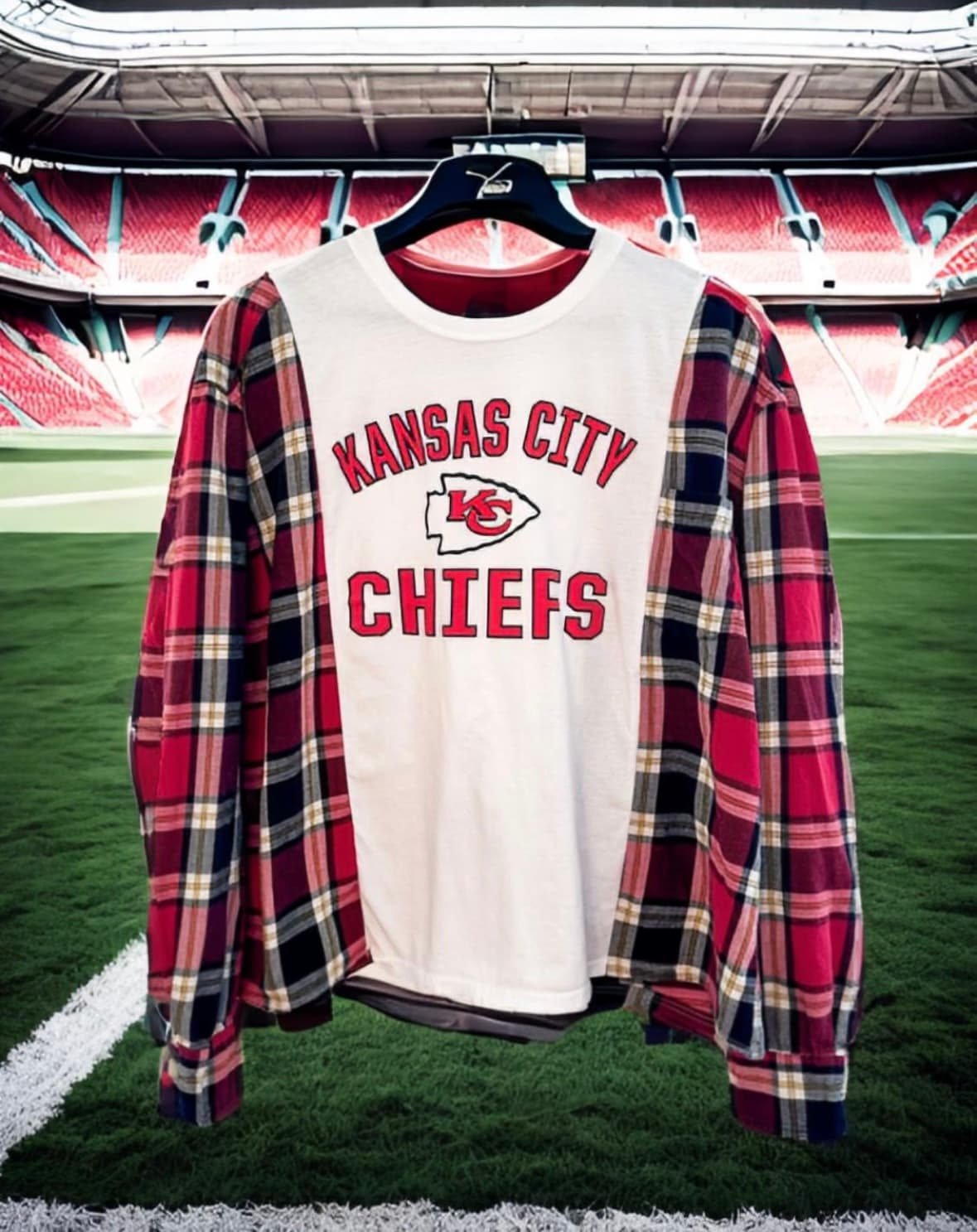 Kansas City Chiefs Flannel Rework Tee