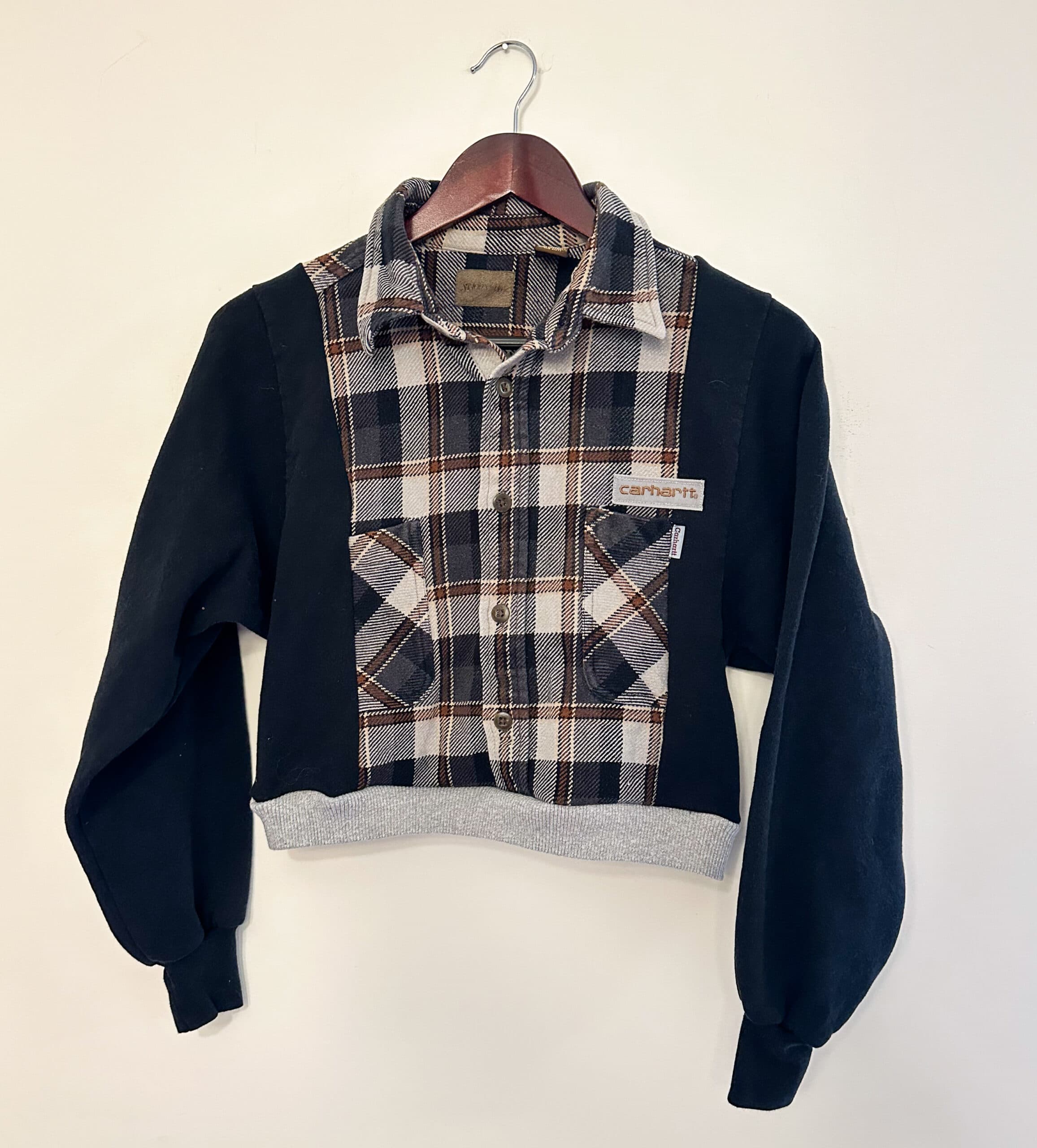 Carhartt Black and Gray Flannel Rework thumbnail 3