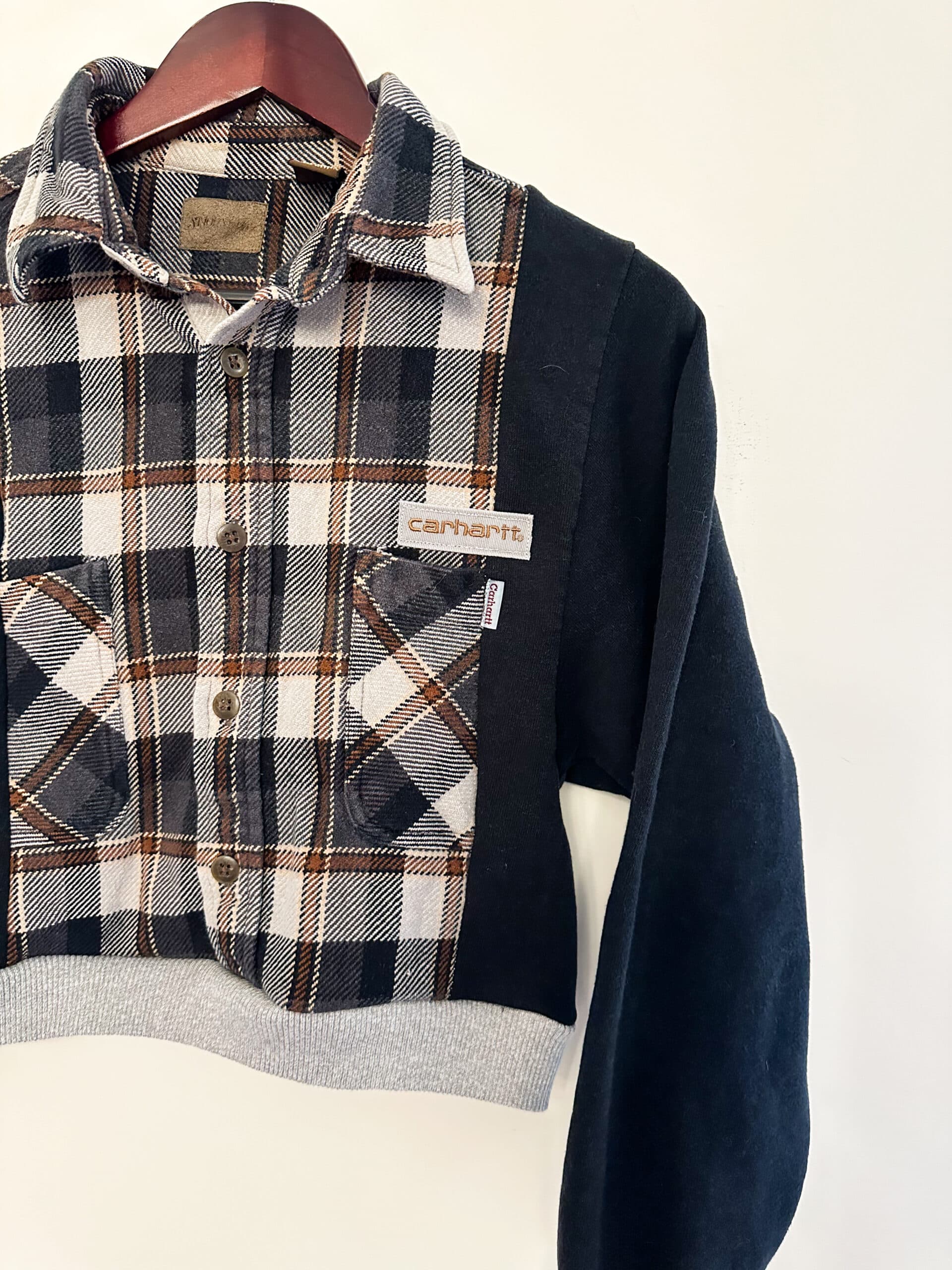 Carhartt Black and Gray Flannel Rework thumbnail 4