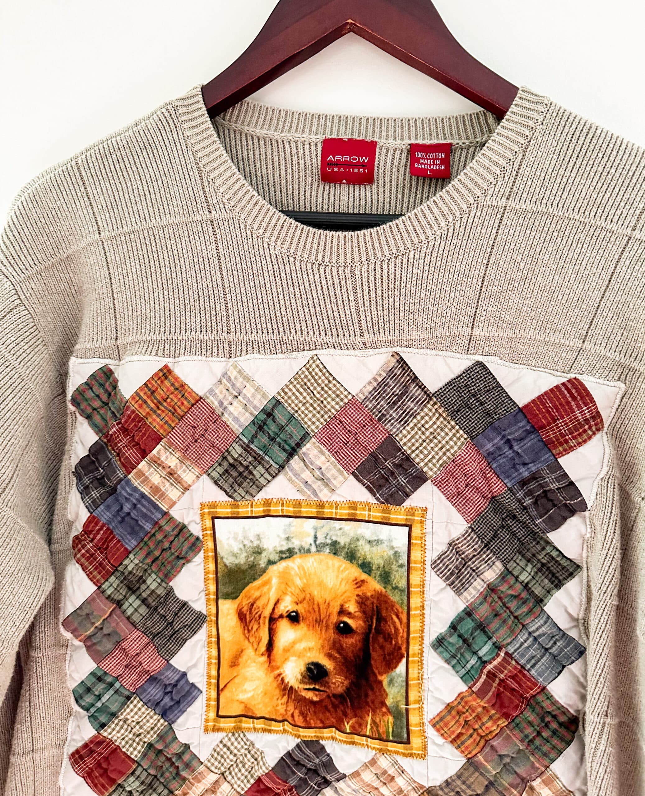 Vintage Quilt / Dog Sweater thumbnail 2
