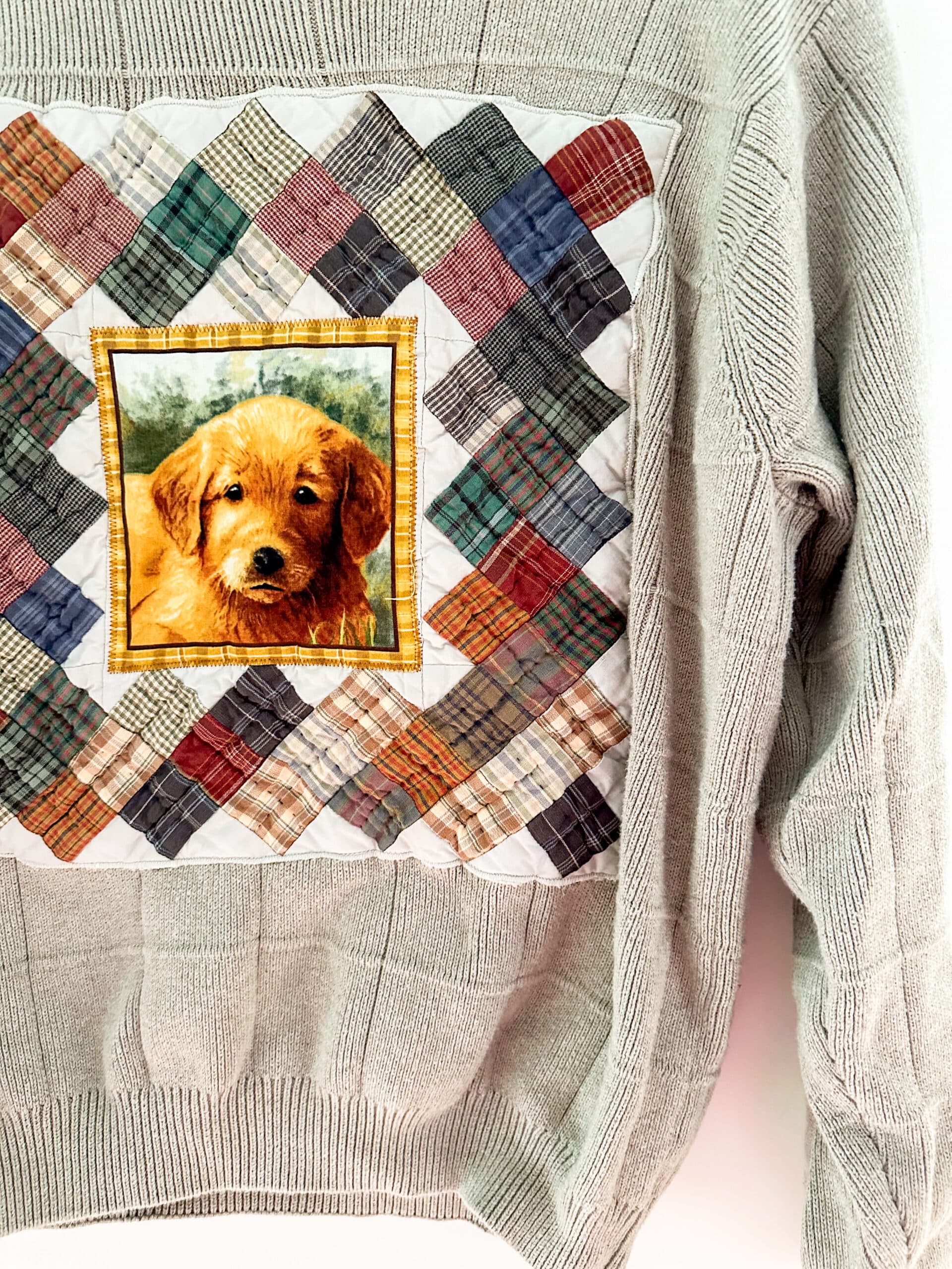 Vintage Quilt / Dog Sweater thumbnail 3