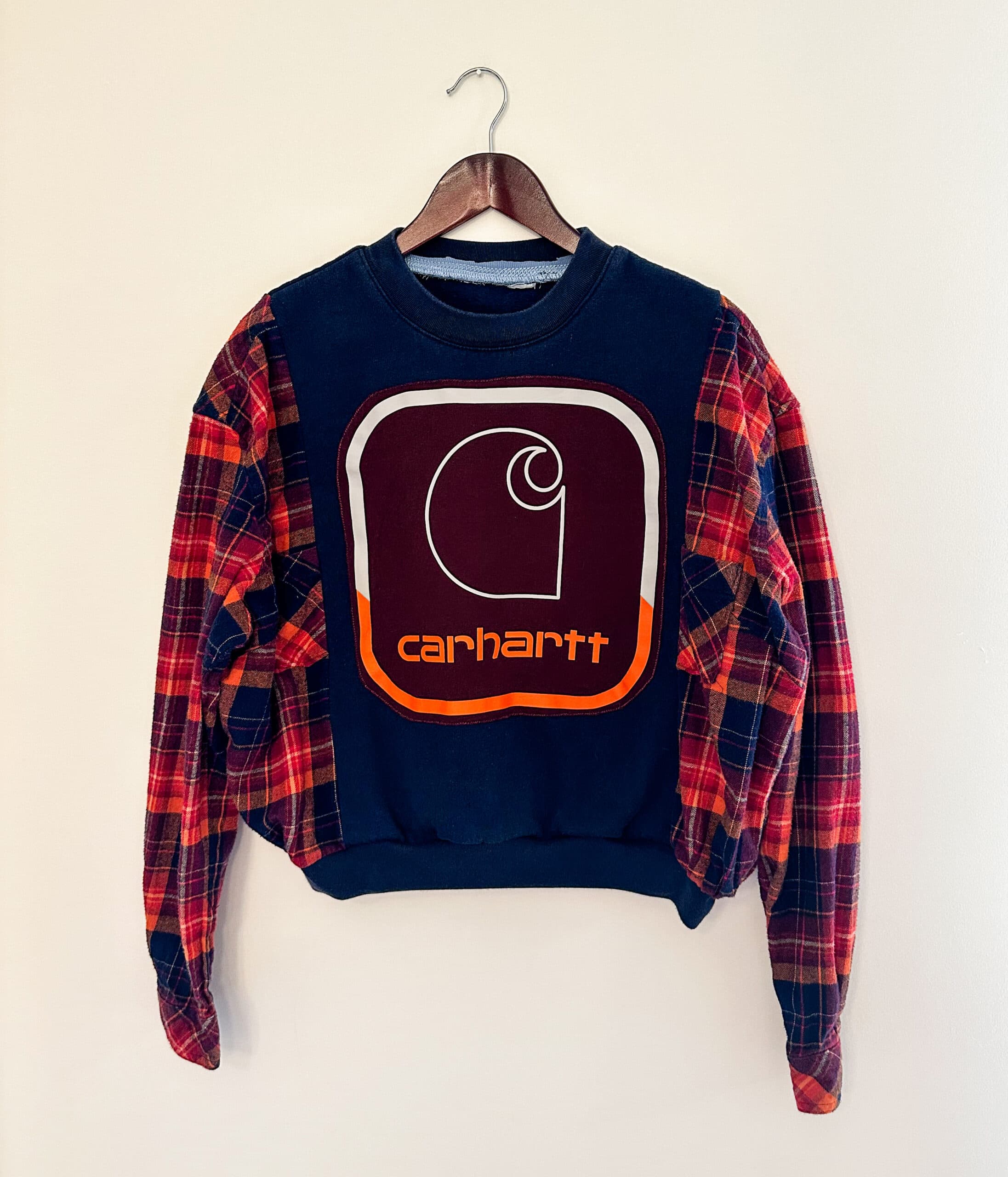Carhartt Crewneck / Flannel Fall Rework thumbnail 3