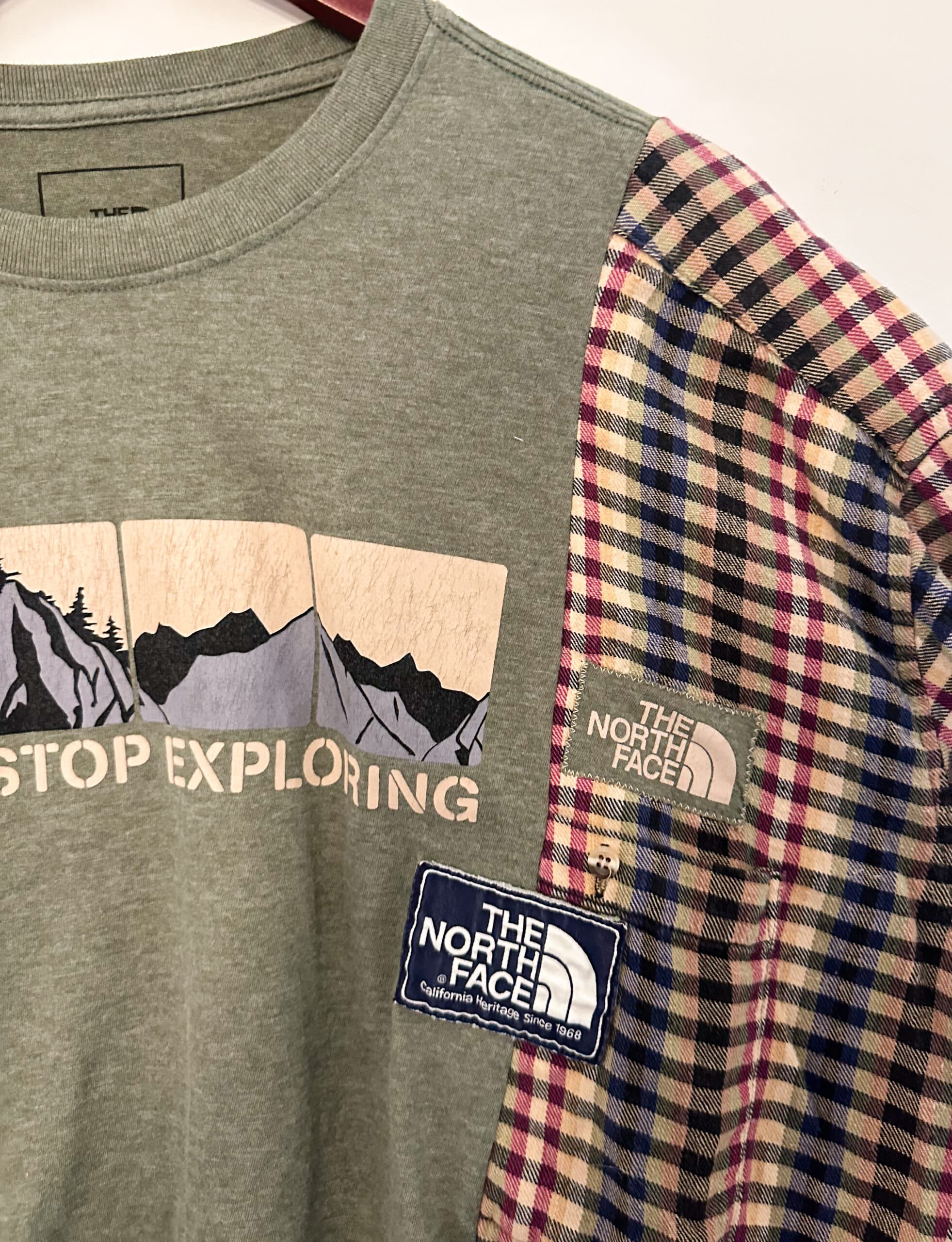 Northface flannel rework – unisex thumbnail 3
