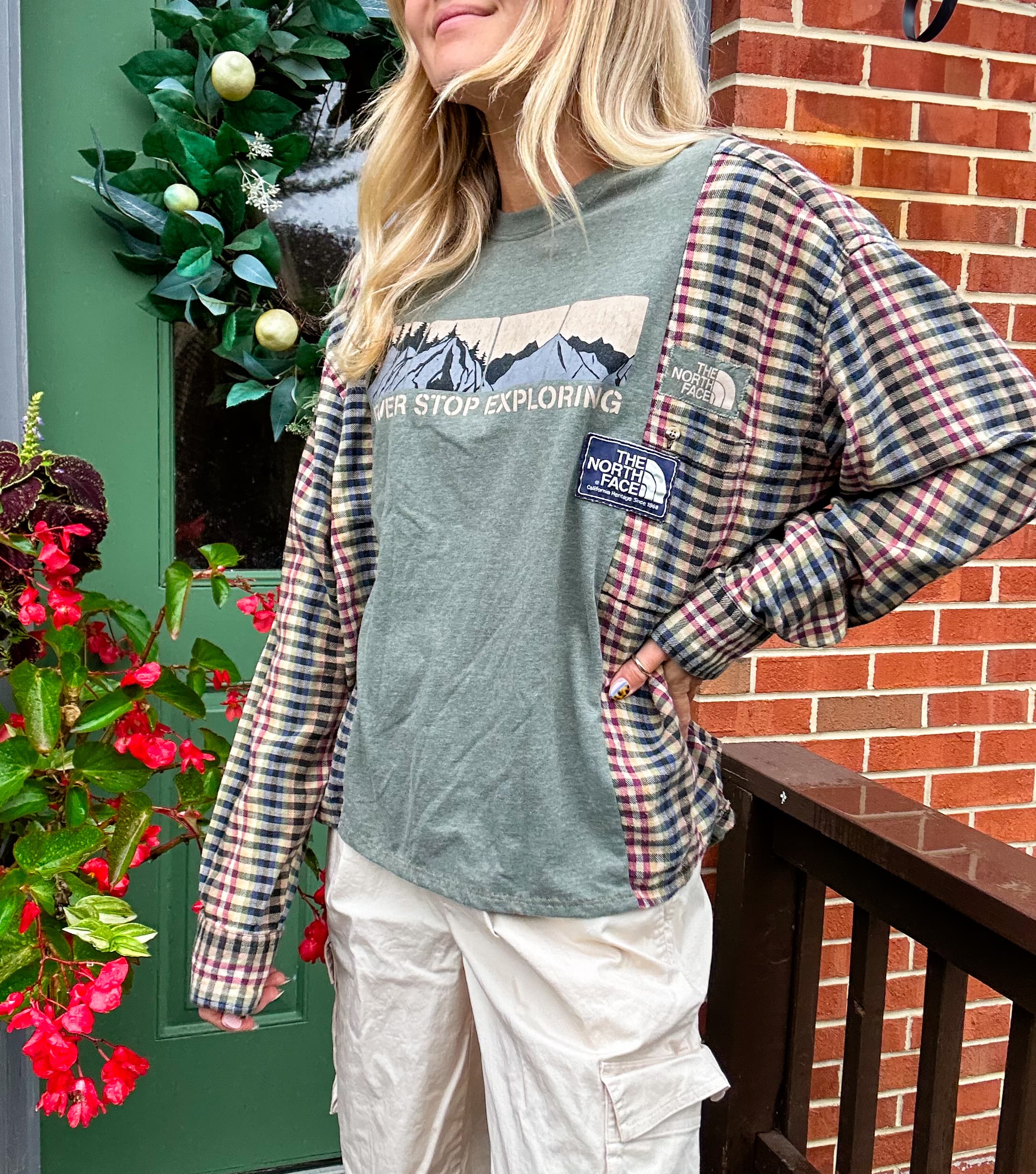 Northface flannel rework – unisex