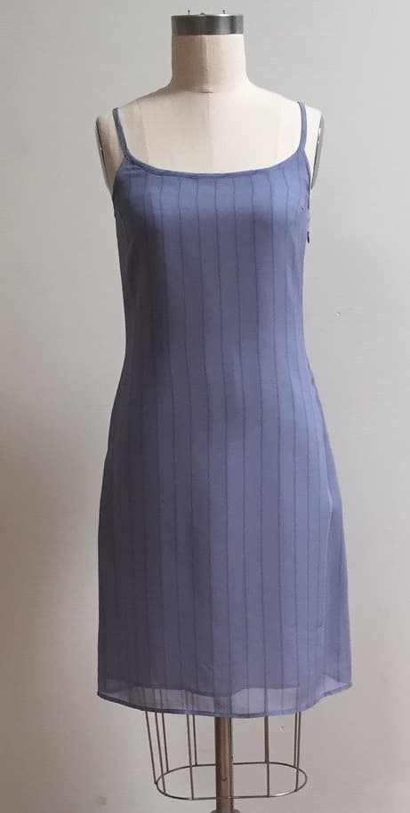 Sheer Stripe Slip Dress 4489