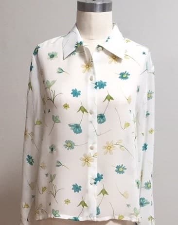 Wildflower Print Shirt-Jacket 4062