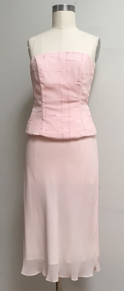 Strapless Top & Bias Tea Skirt 9638/9626
