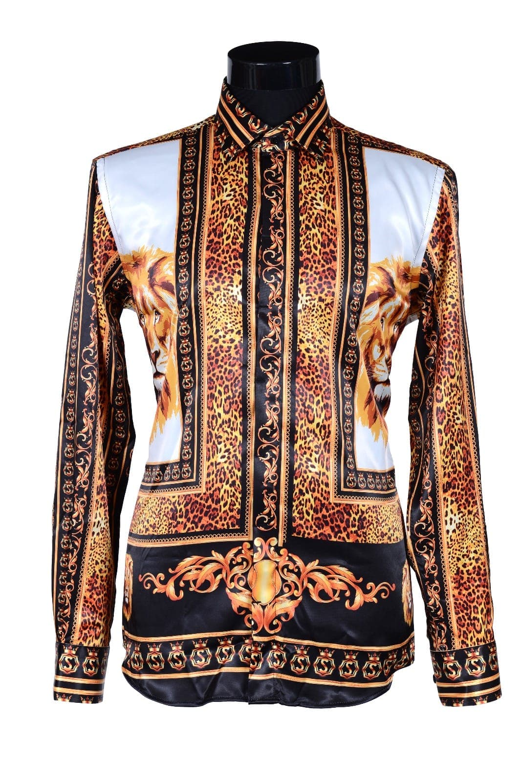 STANLION BURNED BROWN &amp; WHITE LUXURY SHIRT – (Duplicate Imported from WooCommerce)