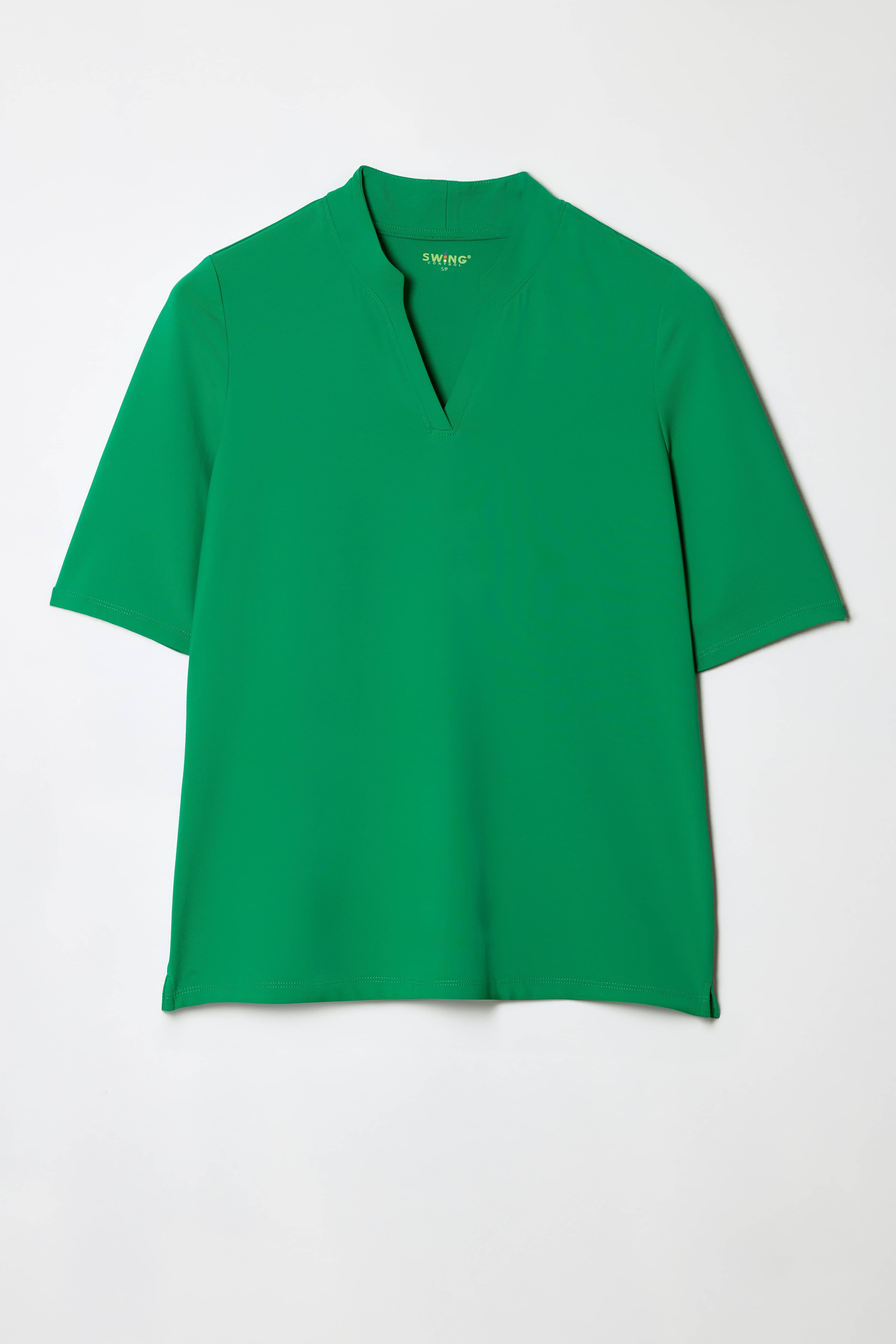 SOLID SHORT-SLEEVE V-NECK VELOCITY POLO