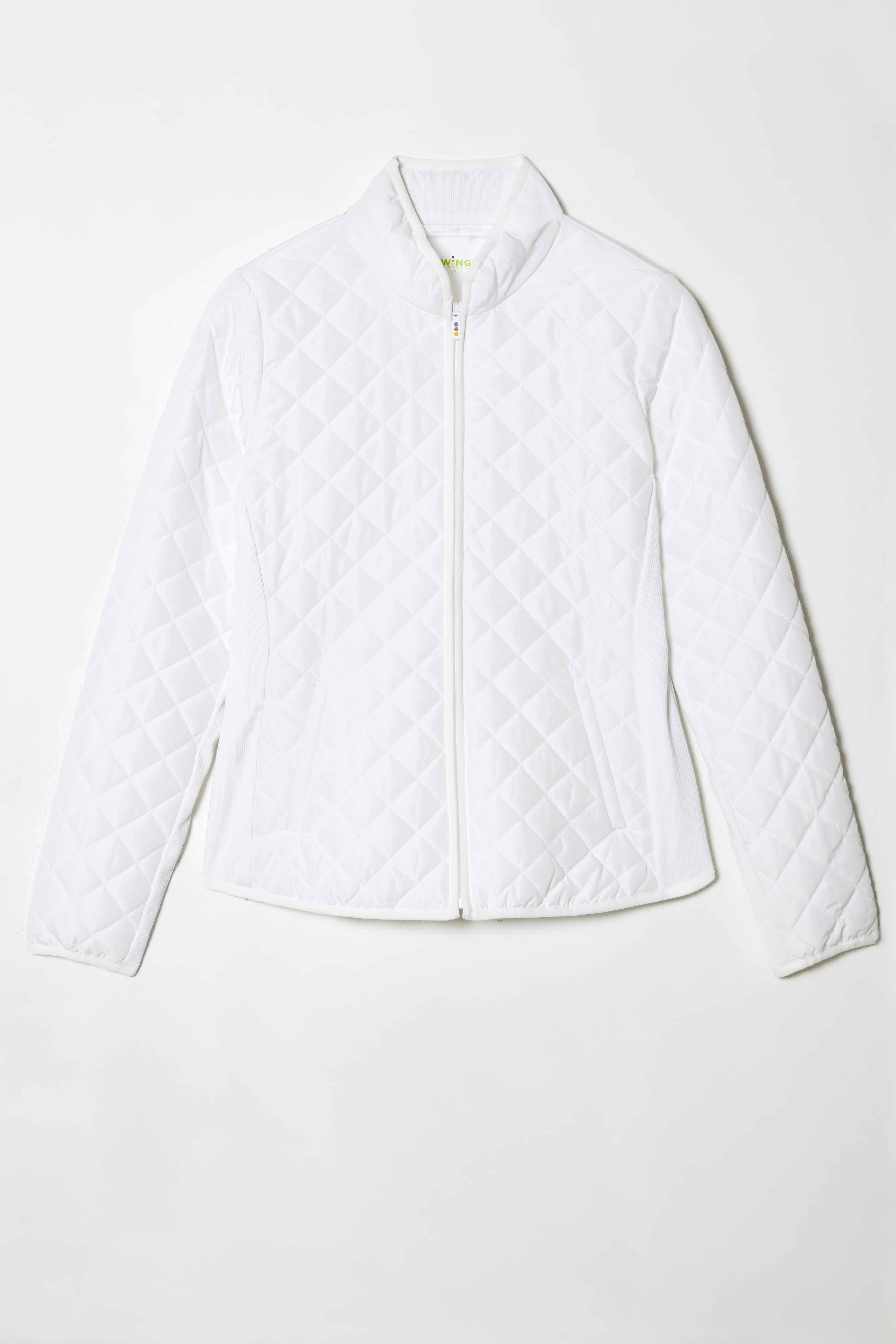 SOLID QUILTED/RIB JACKET