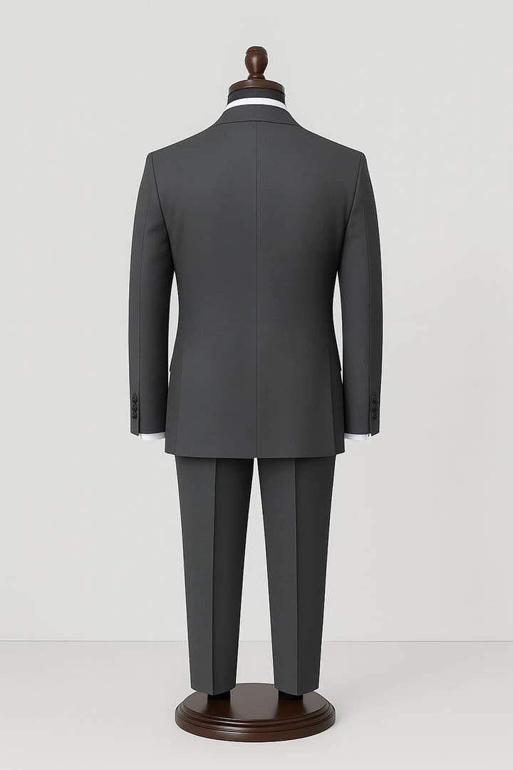 Mens dark grey suit – Super 160s Vitale Barberis Wool thumbnail 3