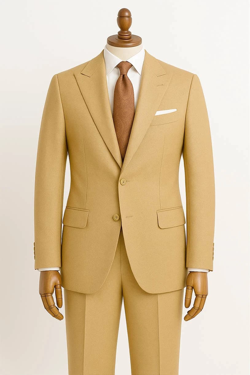 Tan Color Mens Suits Vitale Barberis Wedding suit