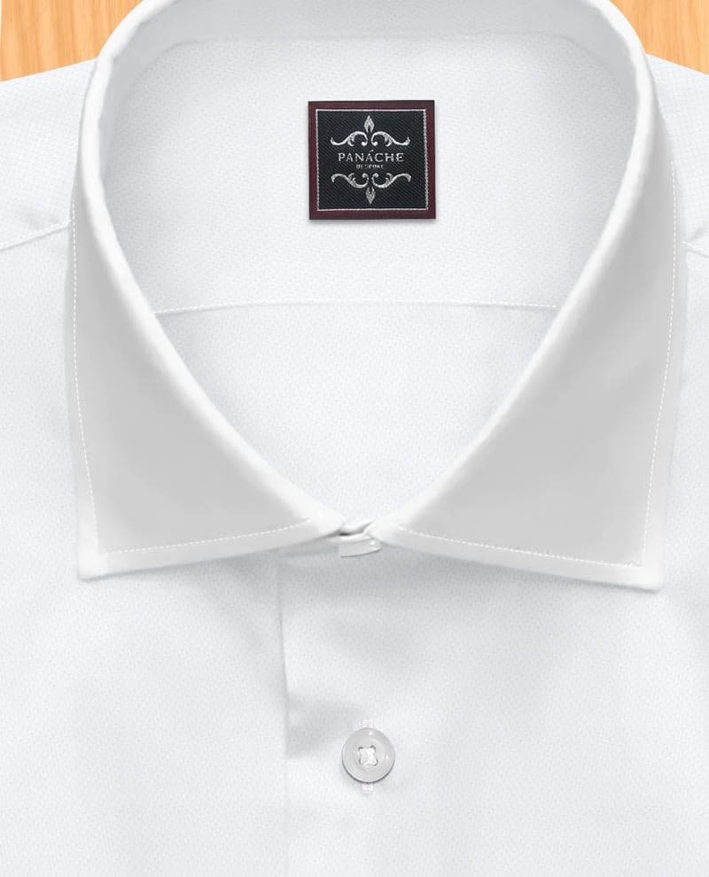 Wrinkle-Resistnec Mens Dress Shirt | Oxford White Dress Shirts thumbnail 3