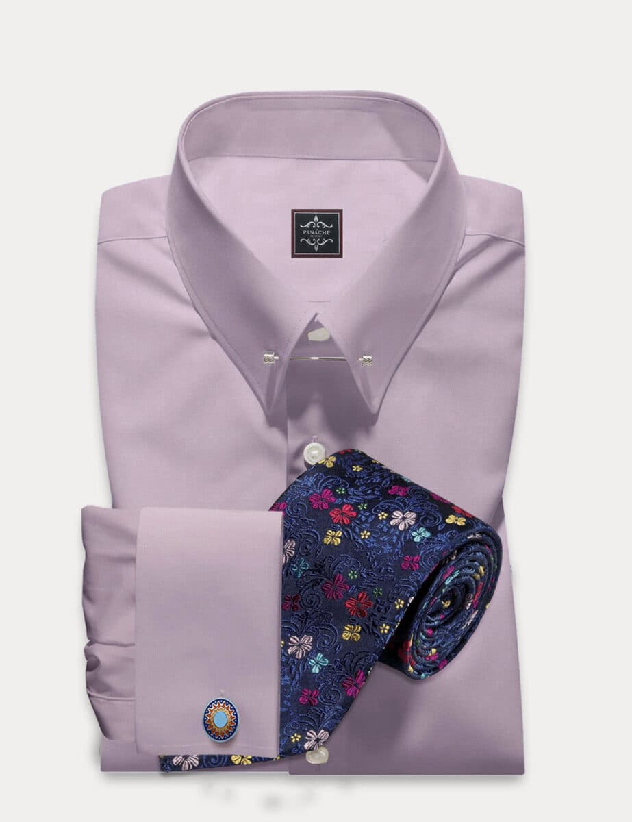 Collar bar shirt | Mens pink dress shirt | Pink Dress shirt