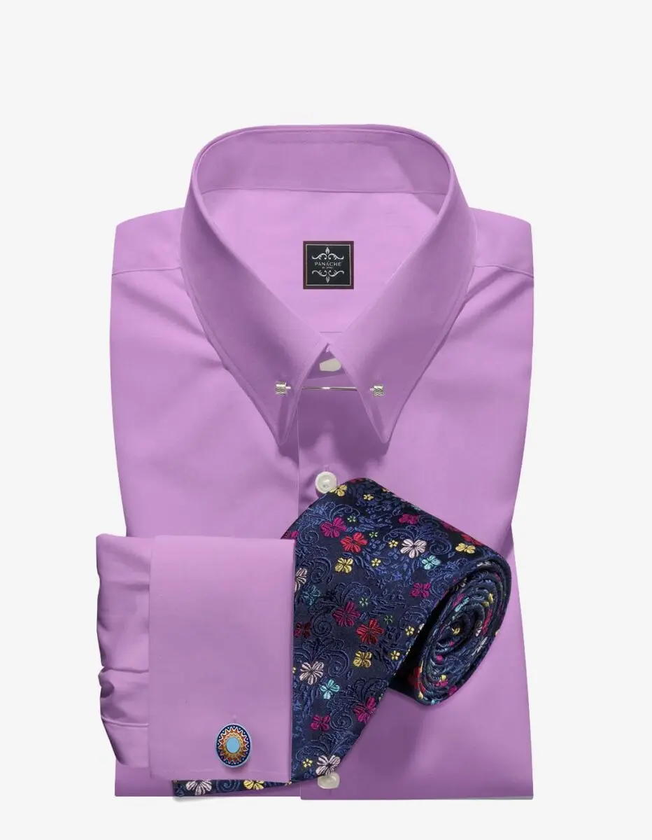 Mens pink dress shirt | Pink shirt mens outfit | Pin collar shirts