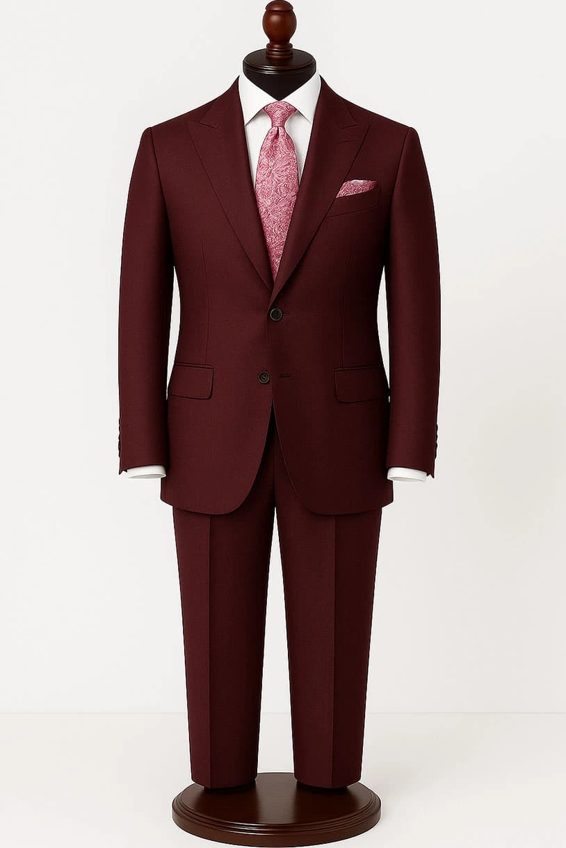 Chocolate Brown Suit for Men – 100% Luxury Wool by Cavani
