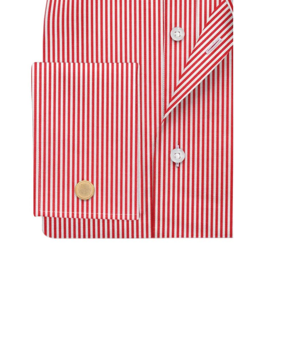 Formal dress shirt mens | Red Striped men’s dress shirts | Bespoke Dress shirts thumbnail 3