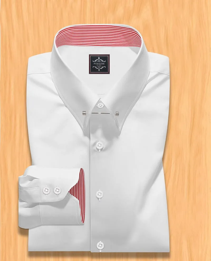 Shirt with pin collar | Shirt collar pin bar | dress shirt pin collar | Pin collar shirt