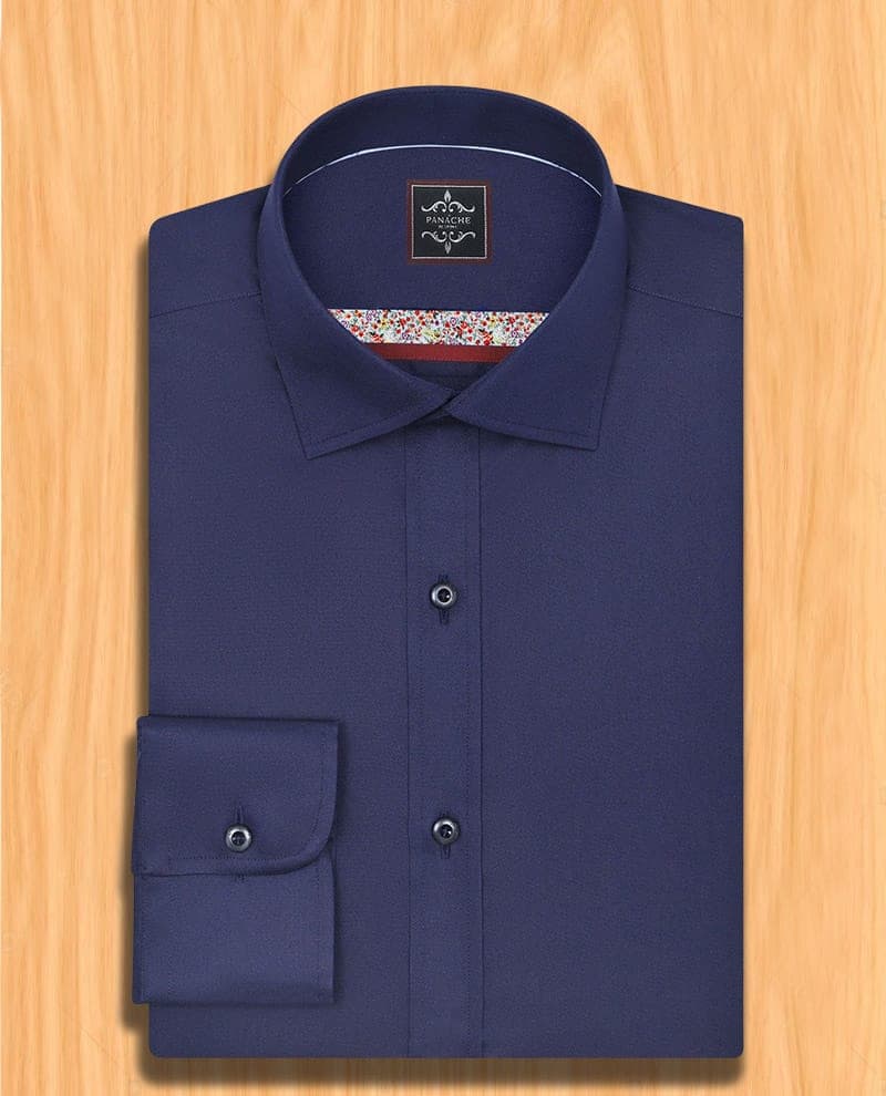 Navy Blue Dress Shirt | Blue Navy Dress Shirt thumbnail 2