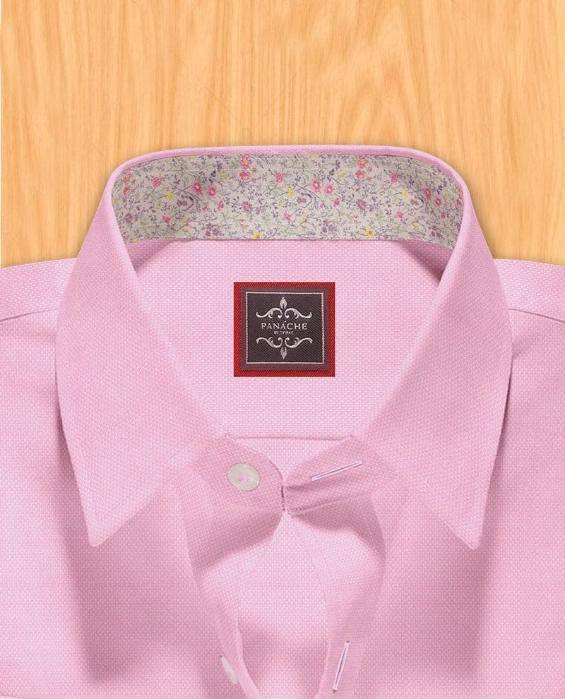 Pink dress shirt black suit | Pink men’s dress shirts thumbnail 2