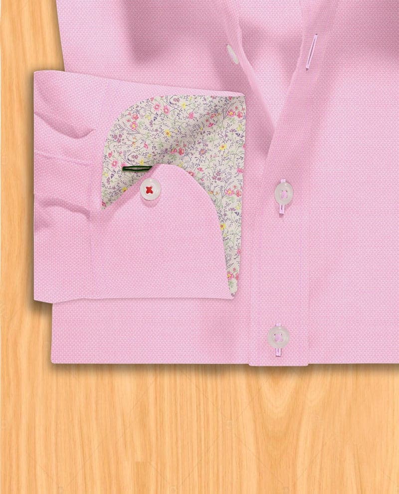 Pink dress shirt black suit | Pink men’s dress shirts thumbnail 3