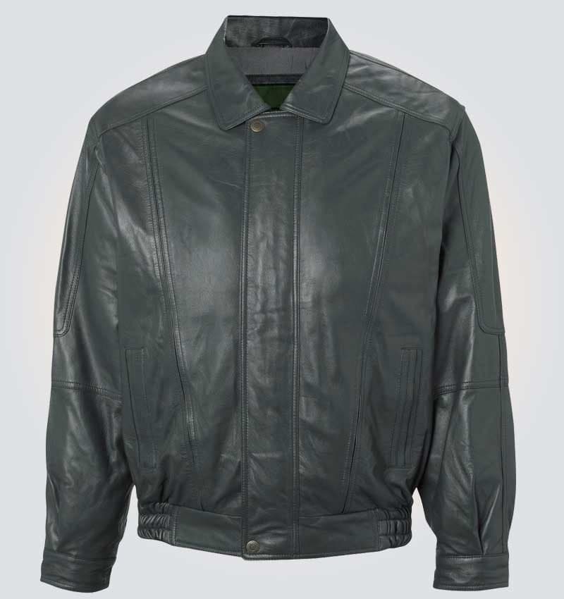 Grey Stylish Leather Jacket