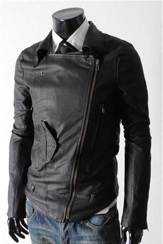Black Slim fit Multi Pocket Rider Leather Jacket