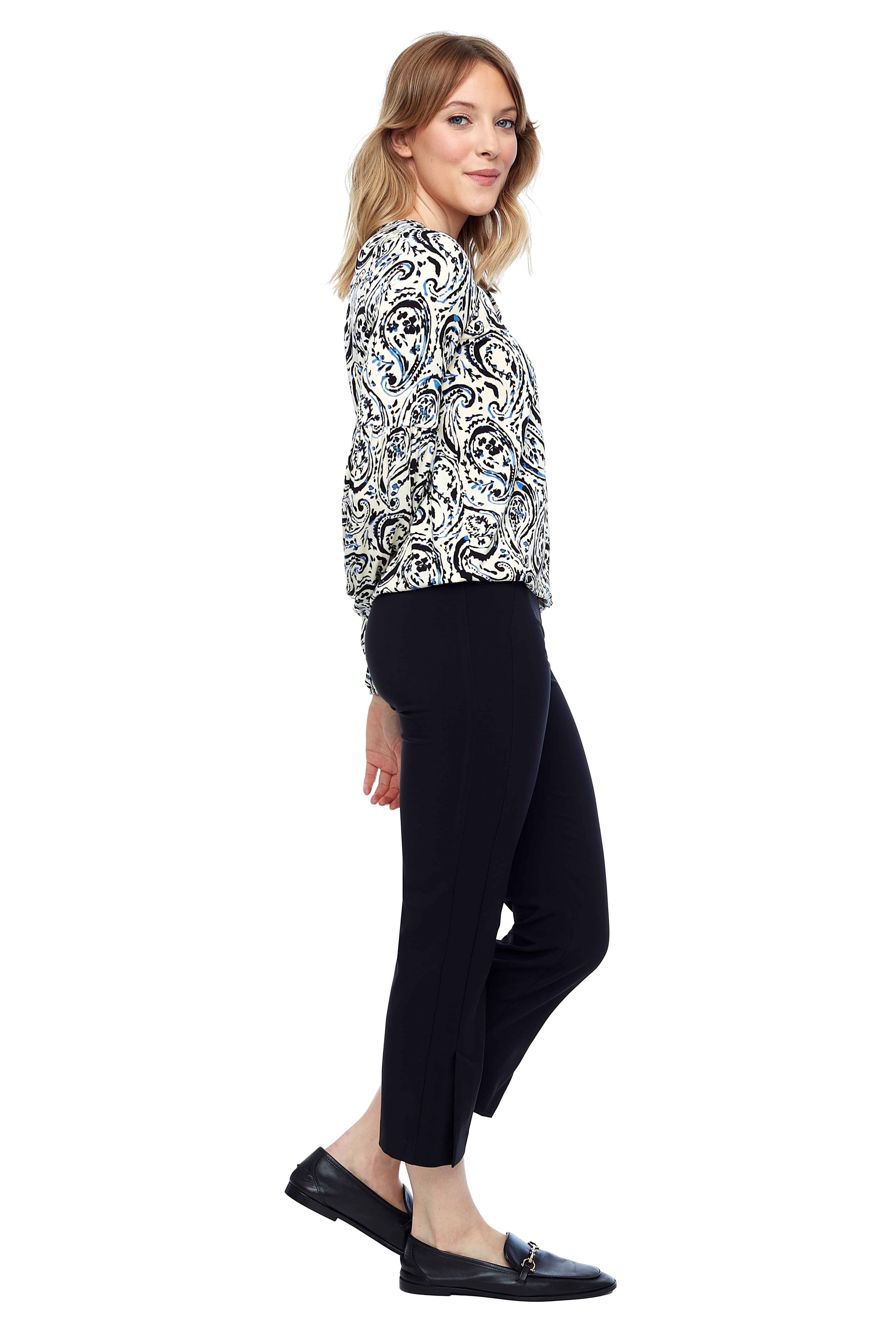 SPIRAL KNIT LONG SLEEVE TOP thumbnail 2