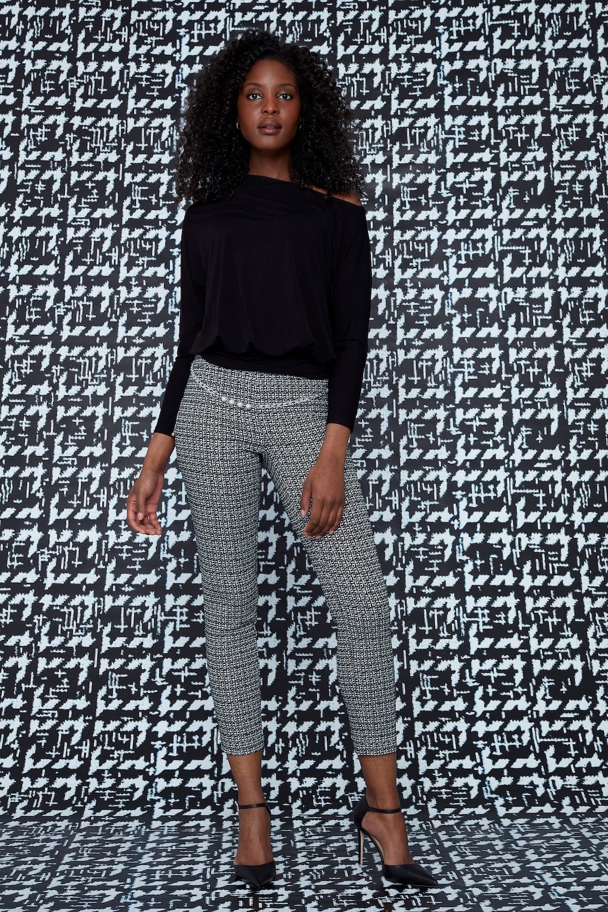 SPARKLE SLIM ANKLE PANT