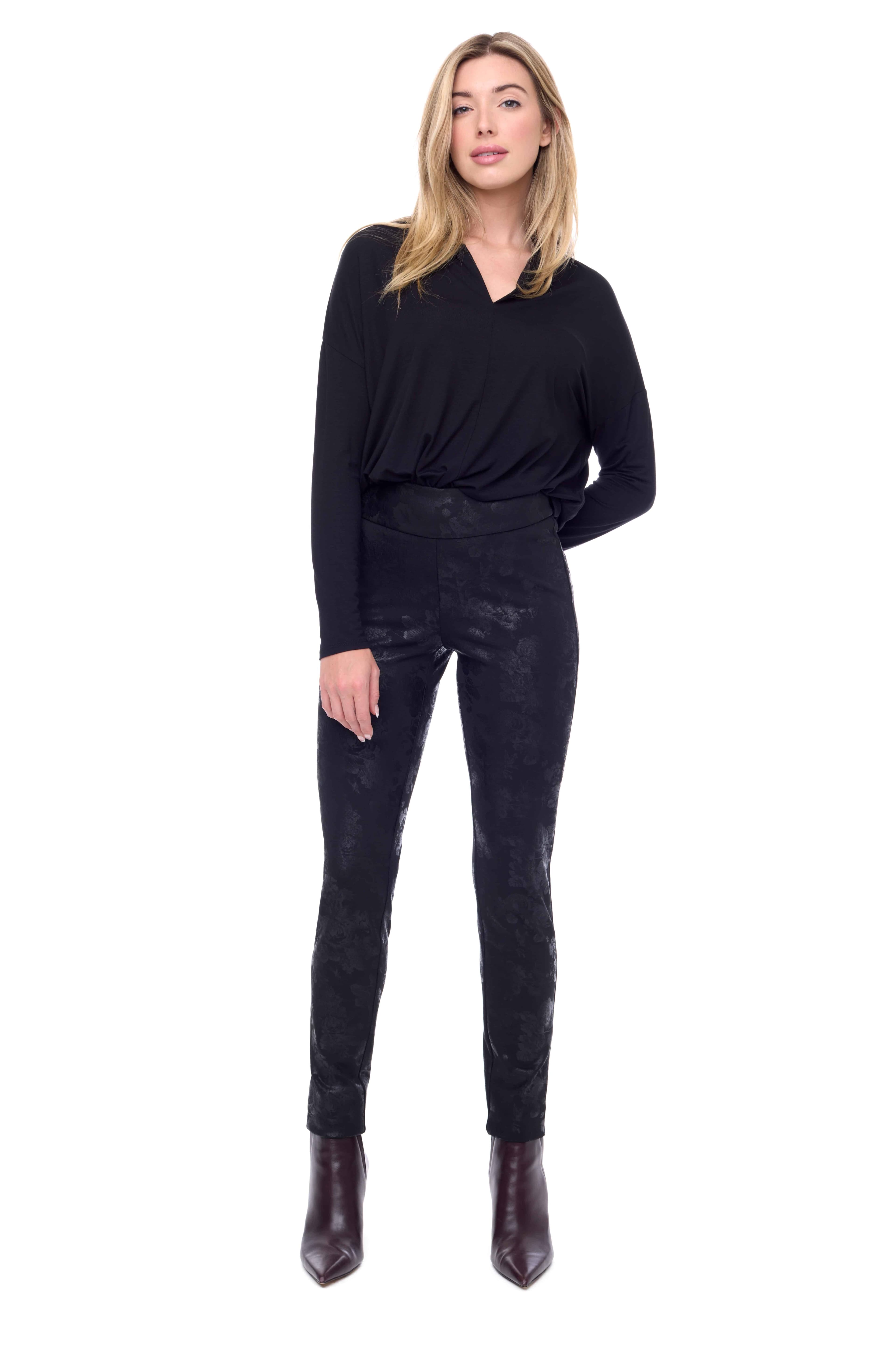 FLORA PONTE FULL-LENGTH SLIM PANT