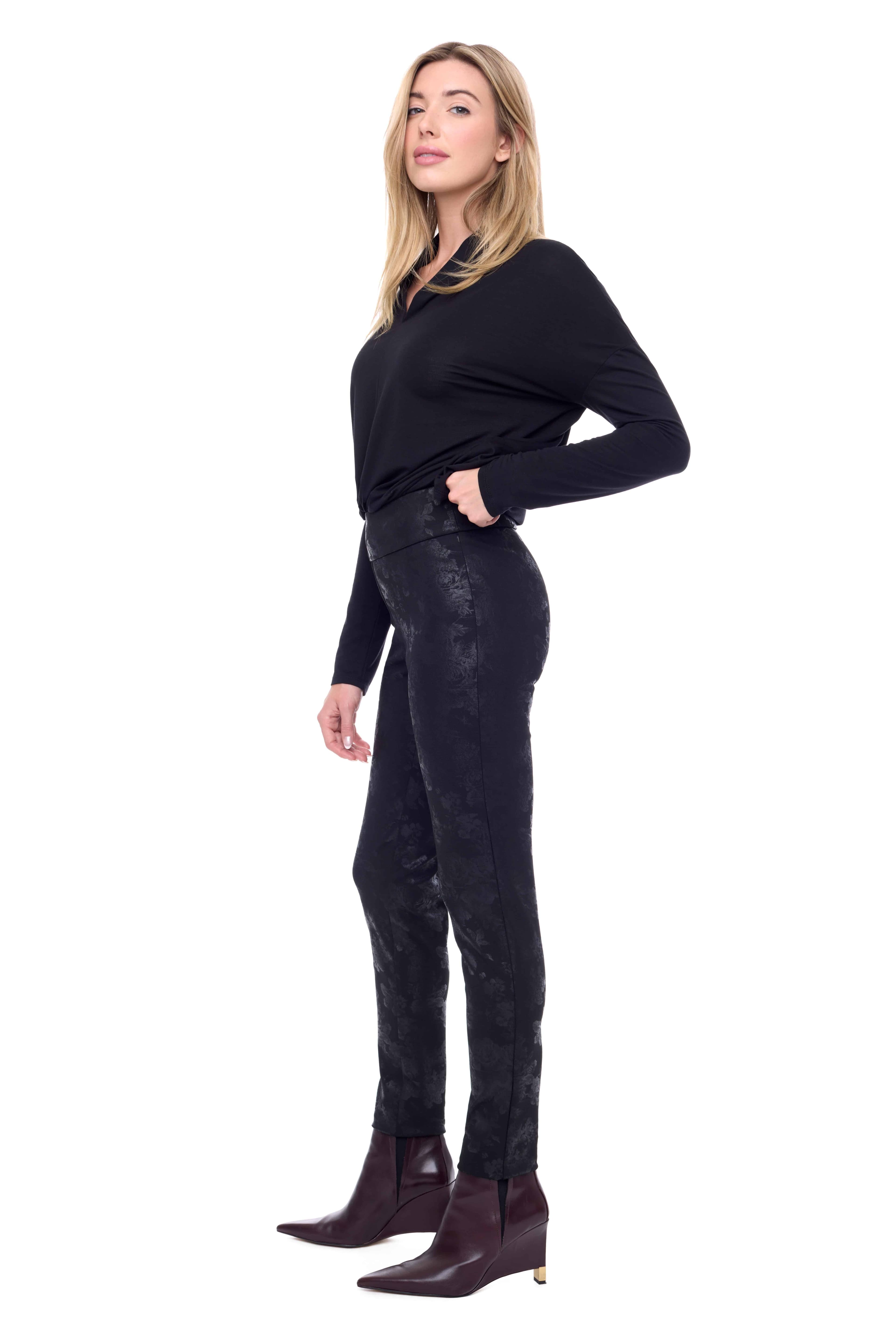 FLORA PONTE FULL-LENGTH SLIM PANT thumbnail 2