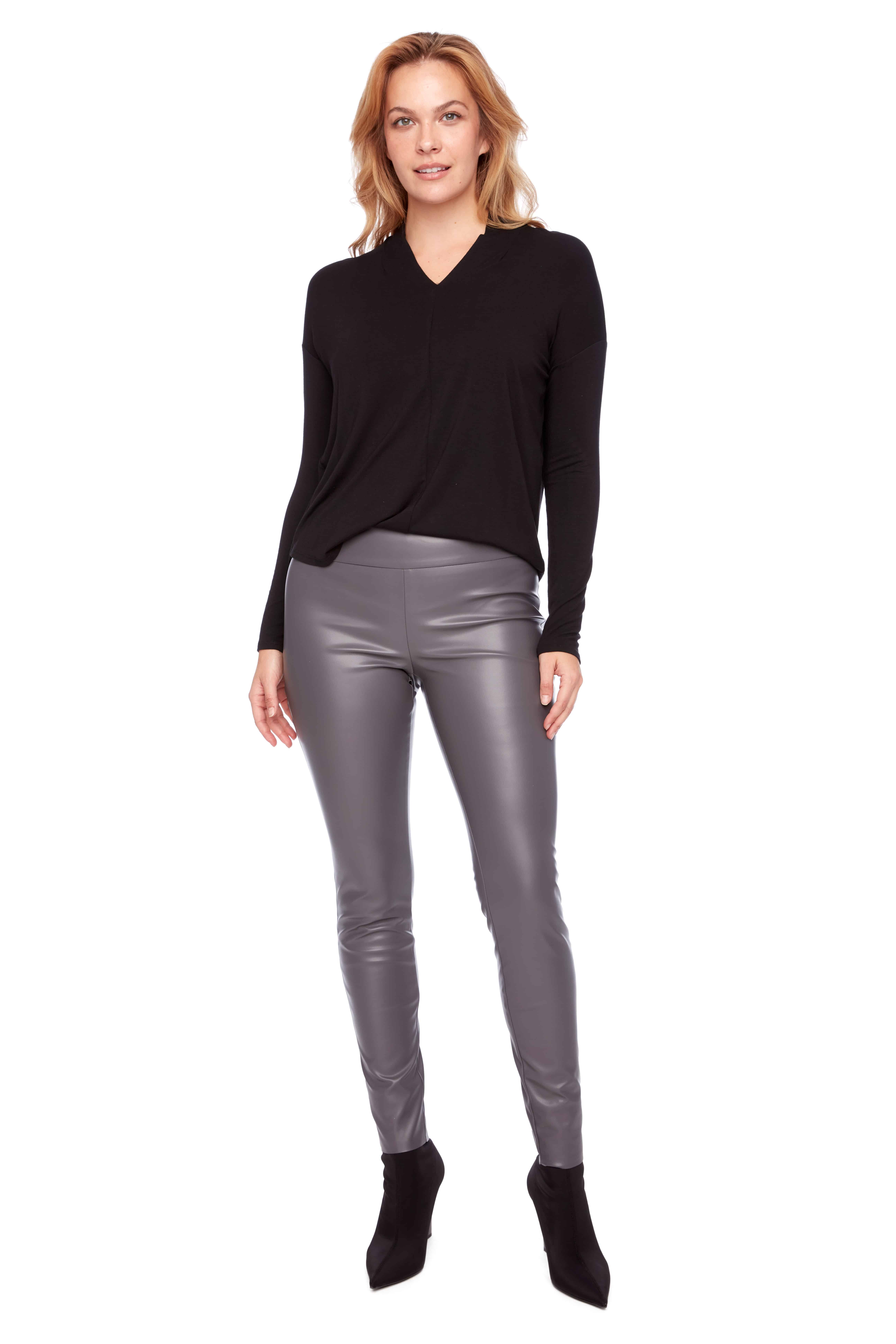 VEGAN PLEATHER FULL LENGTH PANT