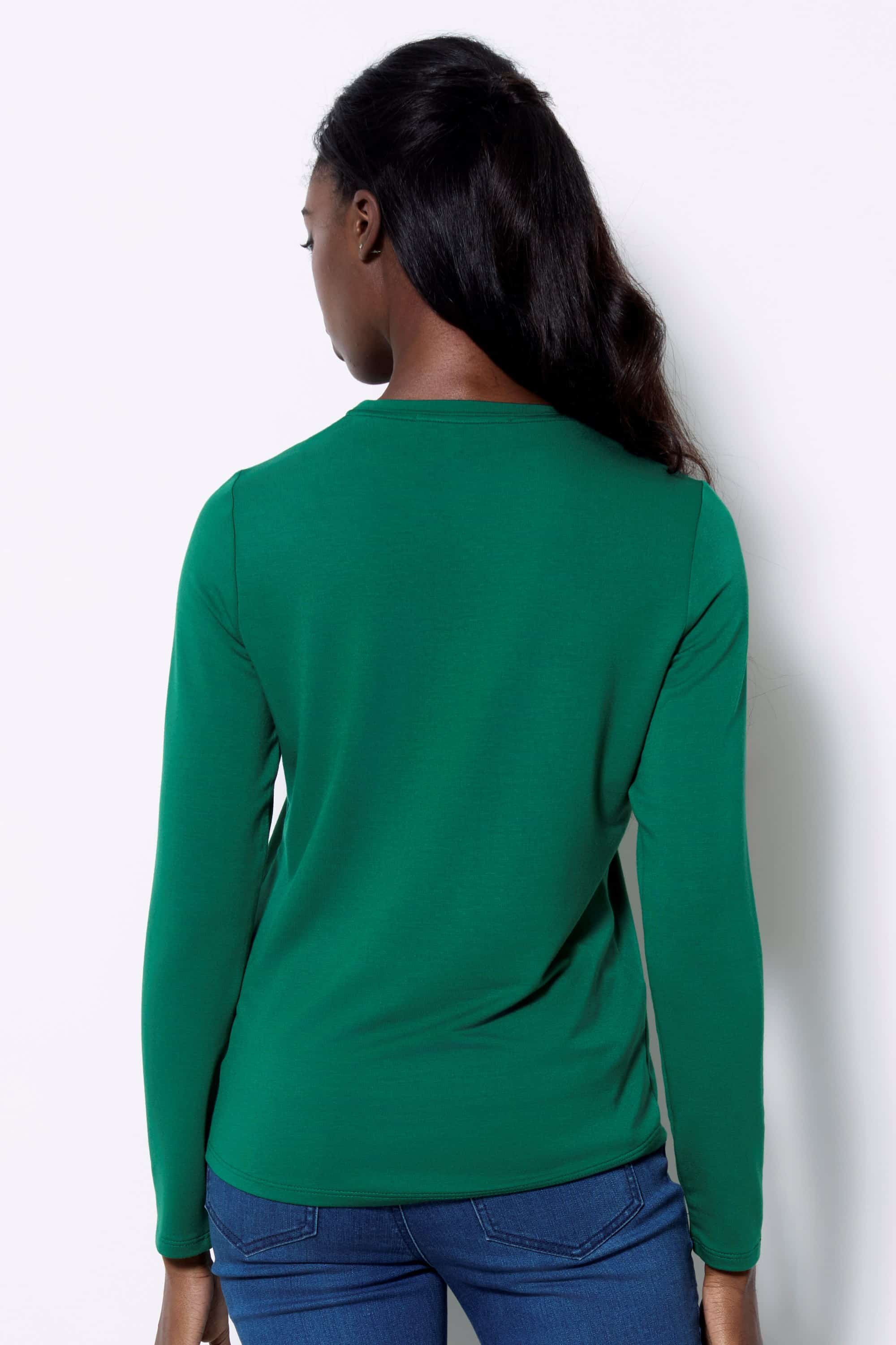 SOLID PROVENCE LONG-SLEEVE TOP thumbnail 2
