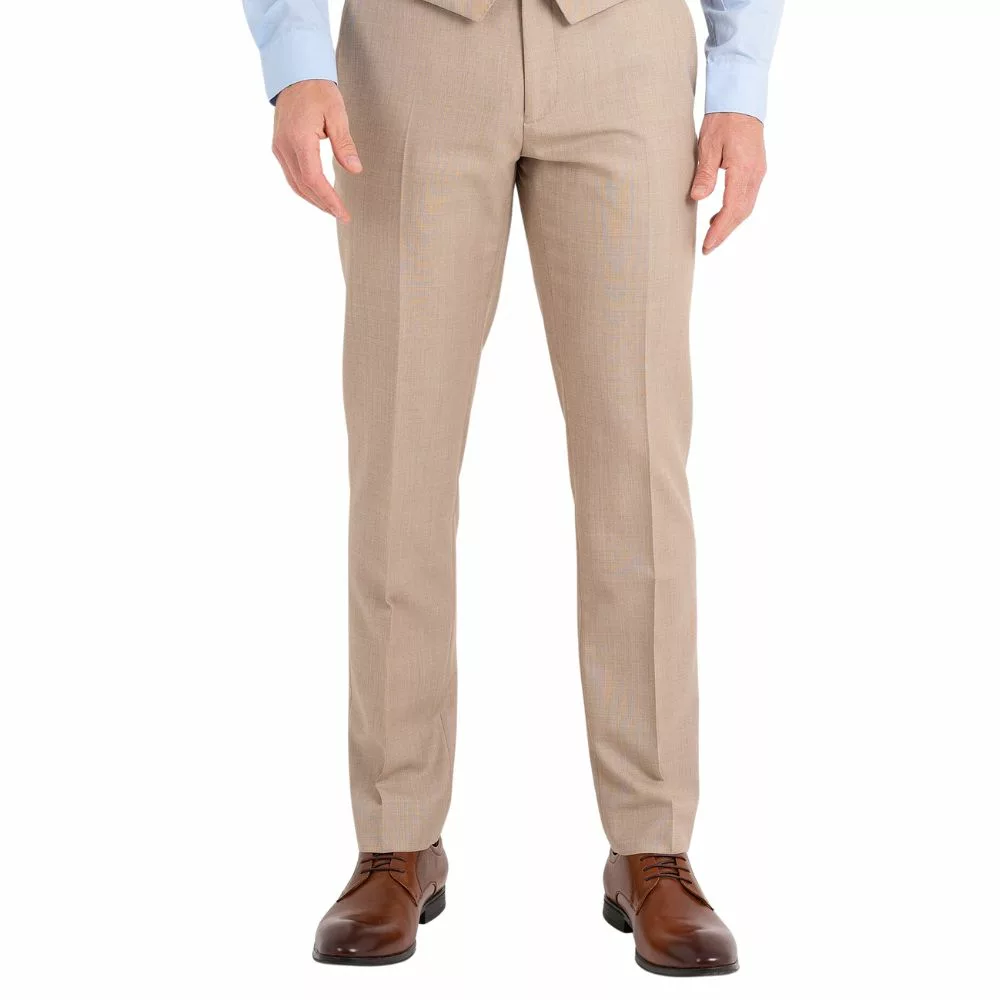 Mens Three Piece Tan Tuxedo Wedding Suit thumbnail 4