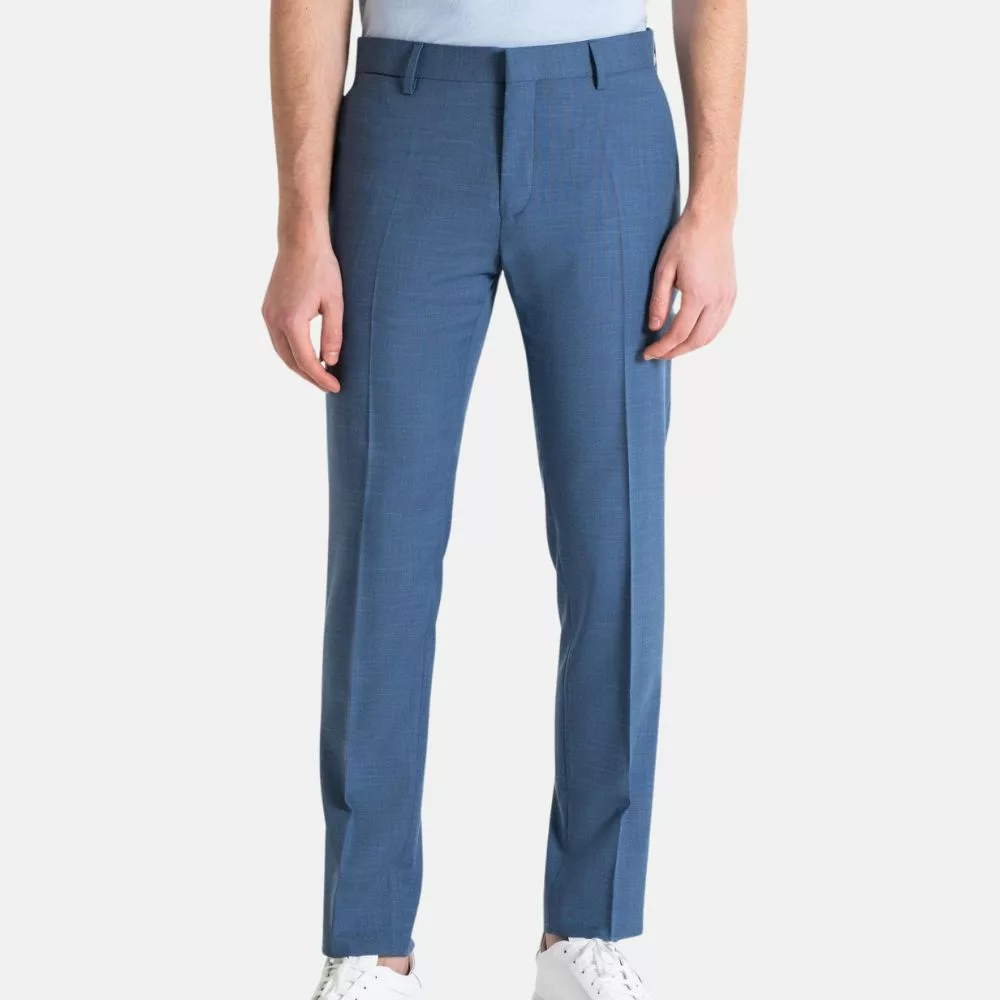 Modern 3 Piece Suit Blue Slim Fit Suits, Two Button Suit , Wedding Suits thumbnail 4