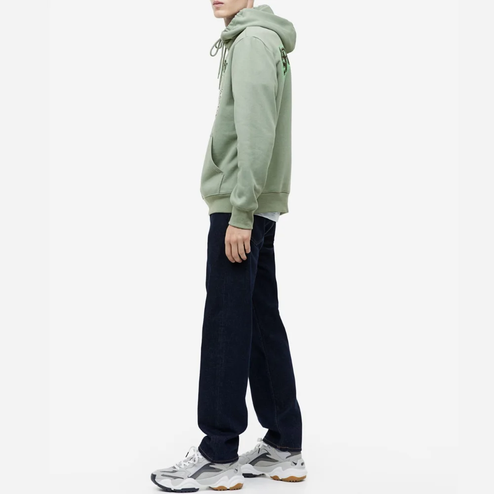 Mens Green Spongebob Slim Fit Hoodie thumbnail 3