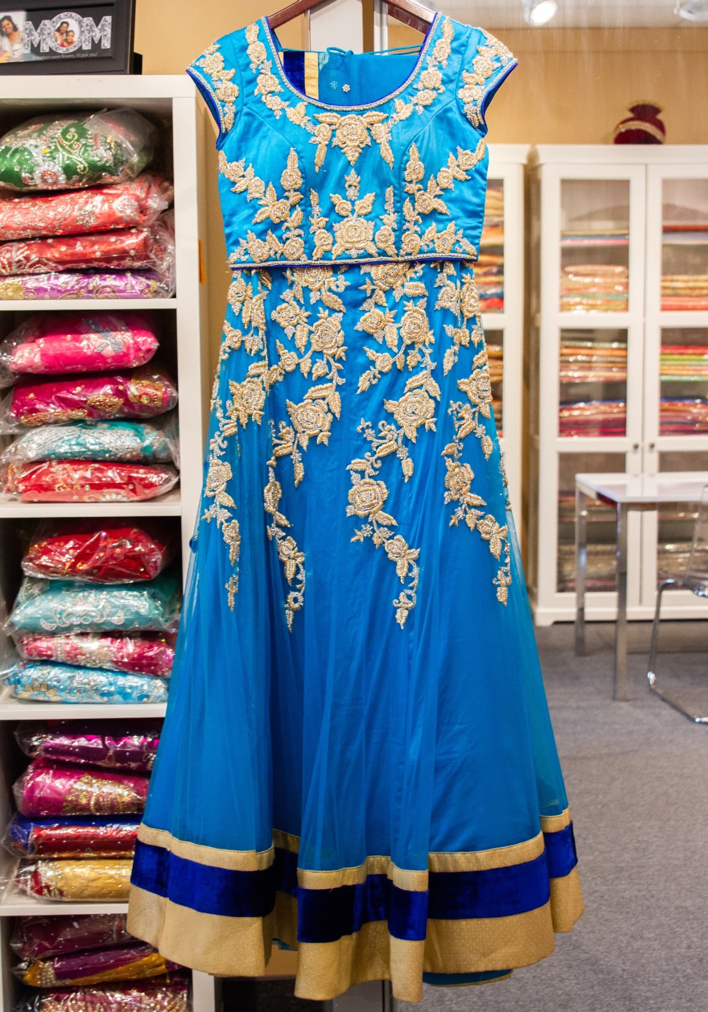 Blue Lehenga with Blue Choli and Dupatta