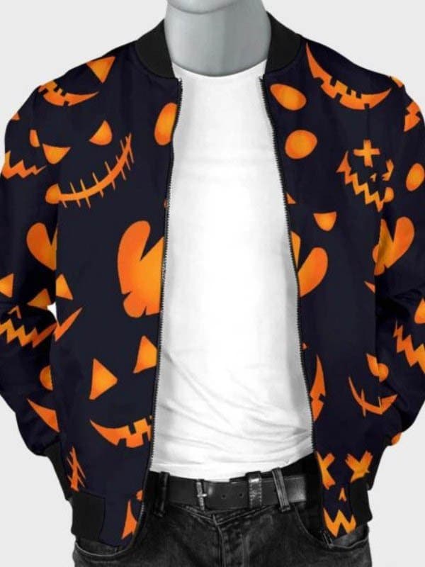 Pumpkins Halloween Bomber Jacket