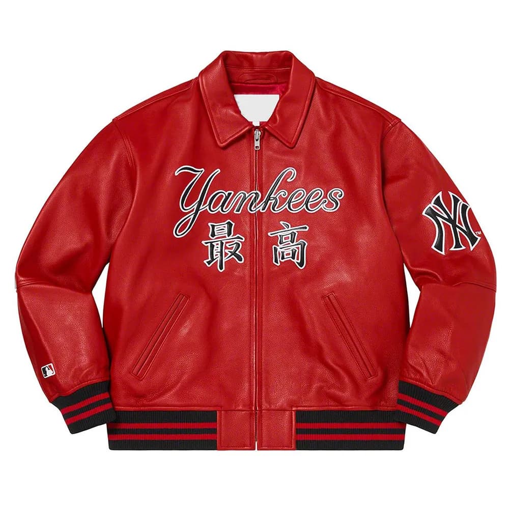 Yankees NY Supreme Varsity Leather Jacket