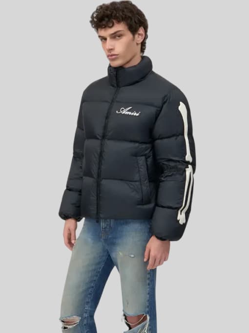 Amiri Black Unisex Puffer Jacket thumbnail 4