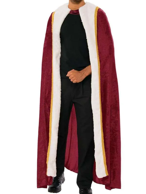 Mrs Santa Claus Christmas Maroon Velvet Cape