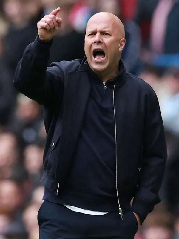 Manager Arne Slot Black Bomber Jacket thumbnail 3