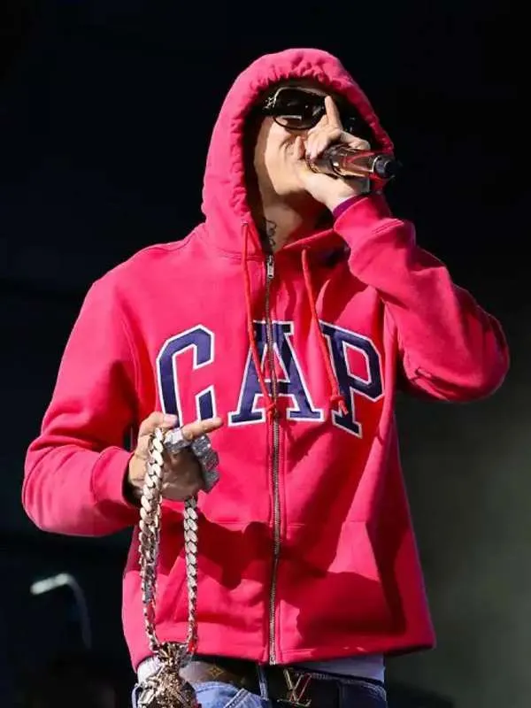 Coachella 2026 Central Cee Red Hoodie
