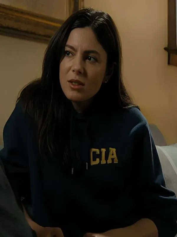 Monica Barbaro FUBAR Blue CIA Hoodie